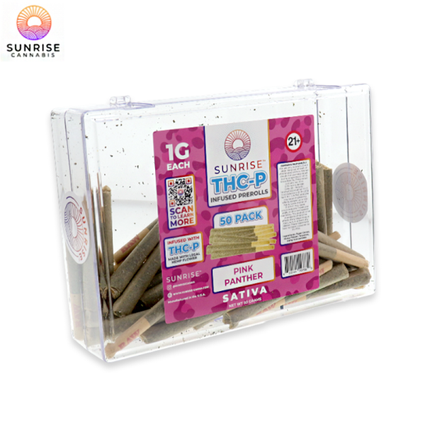 SUNRISE THC-P PRE ROLLS 1GM/50CT/BOX